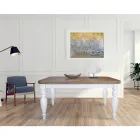 Ausziehbarer Wohnzimmertisch aus Eiche mit geformten Ecken Made in Italy - Rafael Viadurini