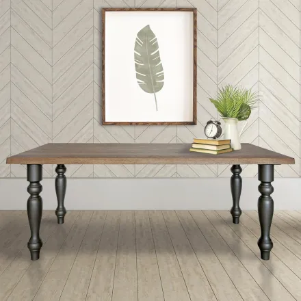 Wohnzimmertisch aus massiver Eiche Made in Italy - Geolier Viadurini