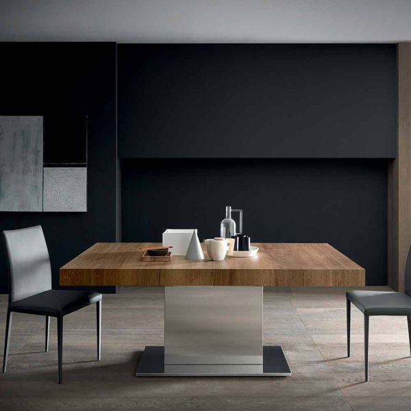 Moderner ausziehbarer tisch bis zu 480 cm aus holz made in italy - michael