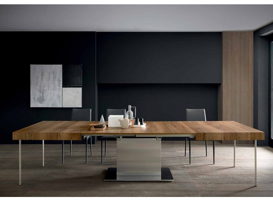 Moderner ausziehbarer Tisch Bis zu 480 cm aus Holz Made in Italy - Michael Viadurini