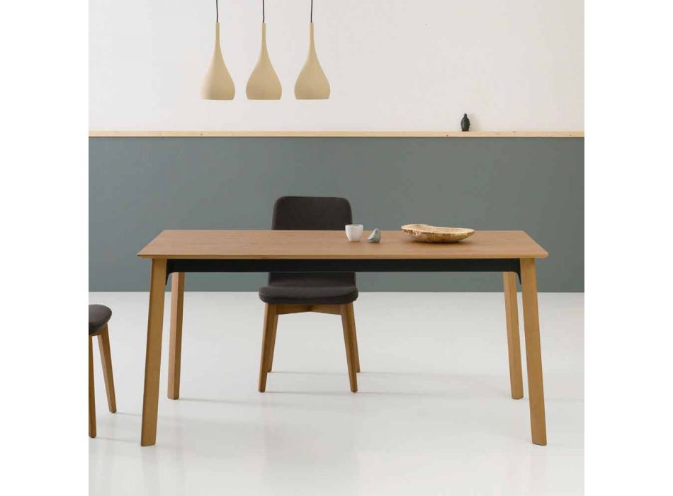 Moderner ausziehbarer Tisch, Made in Italy für Esszimmer - Sellia Viadurini