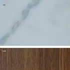 Moderner Tisch mit Steinzeugplatte in Marmoroptik, hergestellt in Italien, Adrano Viadurini