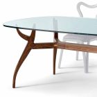 Ovaler Esstisch aus Holz im modernen Design, L197xP109 cm, Fraco Viadurini