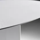 Ovaler Esstisch aus eschenfurniertem Sperrholz - Capricorn Viadurini