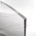Ovaler Tisch aus transparentem Plexiglas, hergestellt in Italien - Gabriela Viadurini