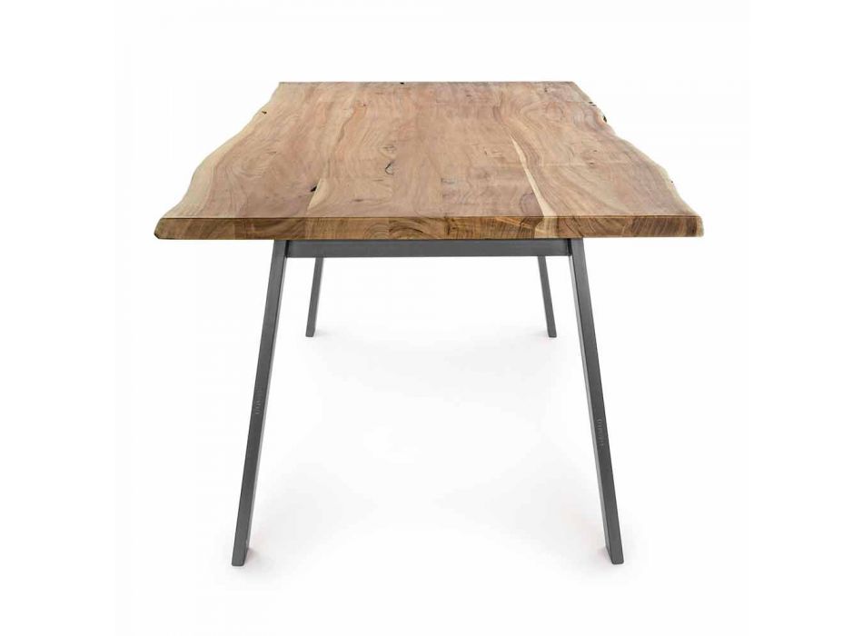 Design Esstisch aus Holz und Stahl Homemotion - Cannes