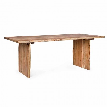Homemotion Modern Acacia Wood Esstisch - Pinco Viadurini