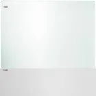 Tischplatte aus extra klarem Glas und Metallbeinen 3 Ausführungen 4 Größen - Speck Viadurini