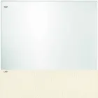 Tischplatte aus extra klarem Glas und Metallbeinen 3 Ausführungen 4 Größen - Speck Viadurini