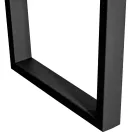 Plattierter Tisch aus quadratischer Asteiche und Metallgestell Made in Italy - Pilar Viadurini