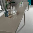 Esstisch ausziehbar auf 380 cm aus Glas und Metall 16 Sitzplätze - Fiorentino Viadurini