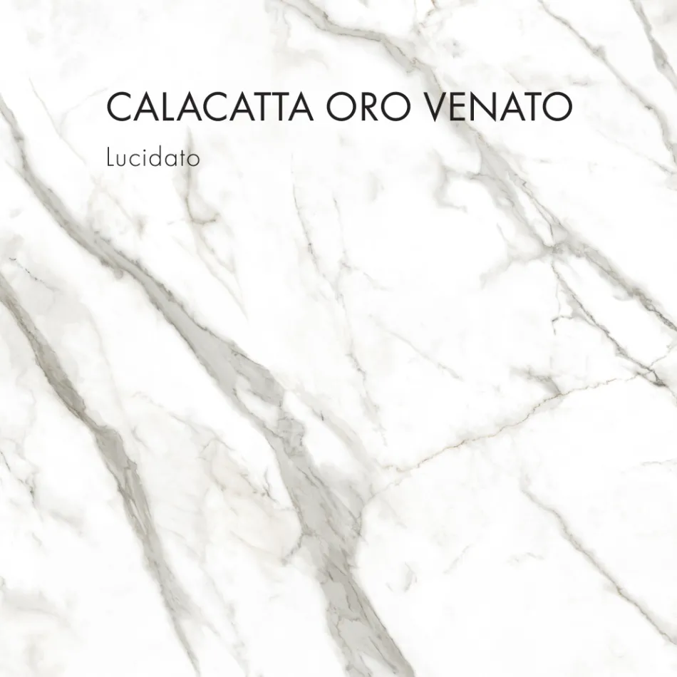 Esstisch mit runder Platte aus Feinsteinzeug Made in Italy - Emilio Viadurini