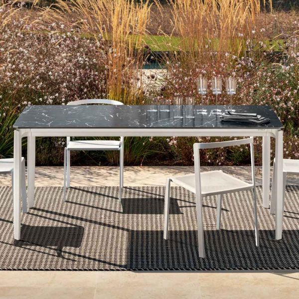 Tischplatte für den garten-esstisch aus feinsteinzeug made in italy - tarik