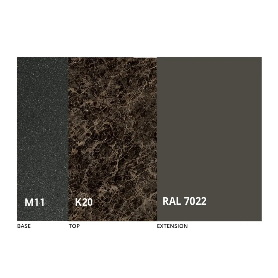 Runder Esstisch mit ausziehbarer Platte bis 180 cm Made in Italy - Muschio Viadurini