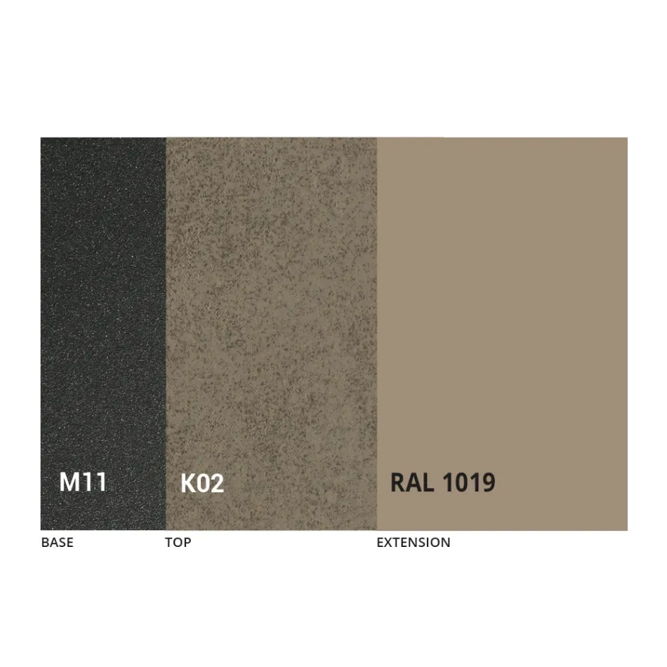 Runder Esstisch mit ausziehbarer Platte bis 180 cm Made in Italy - Muschio Viadurini