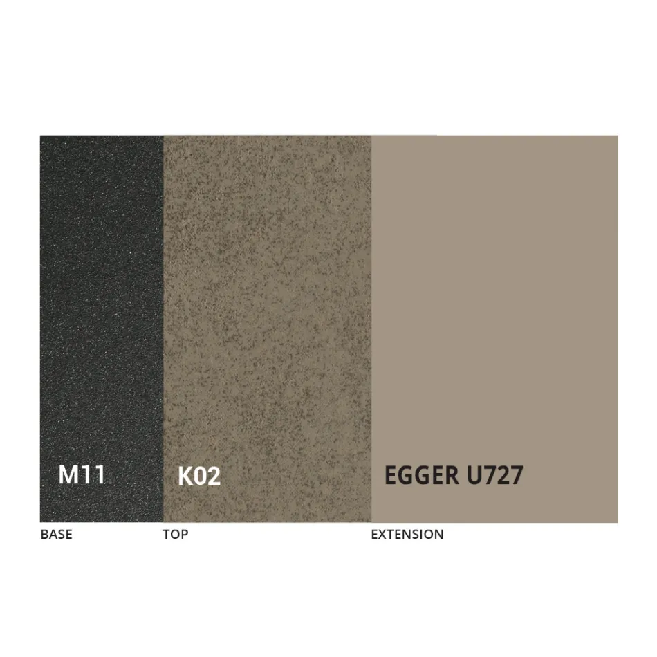 Runder Esstisch ausziehbar auf 270 cm aus Keramik Made in Italy - Muschio Viadurini