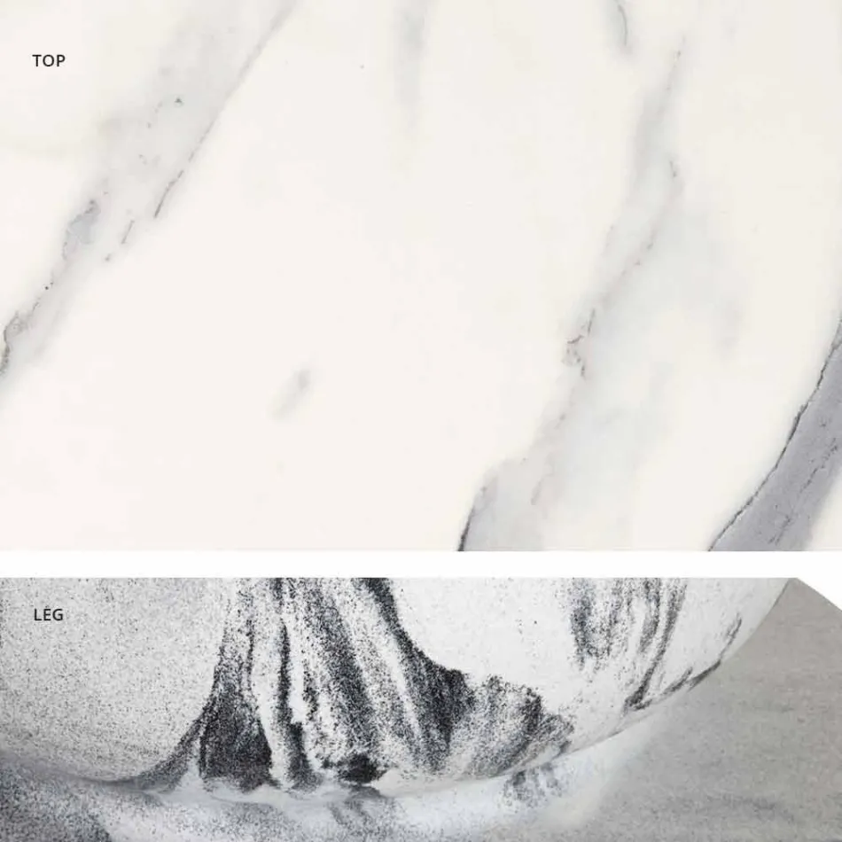 Quadratischer Esstisch, HPL-Platte - 19. Jahrhundert von Slide Viadurini