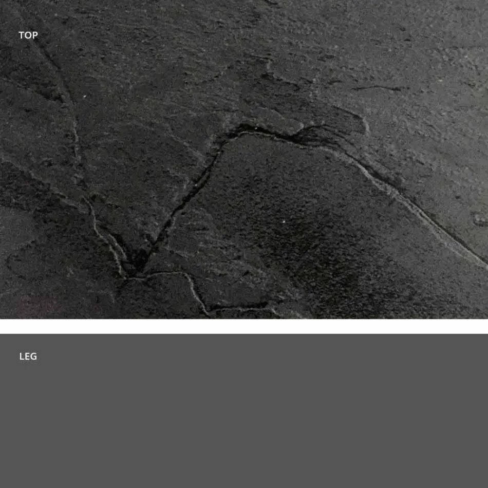 Quadratischer Esstisch, HPL-Platte - 19. Jahrhundert von Slide Viadurini