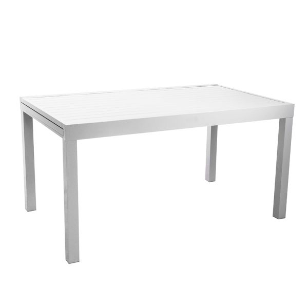 Rechteckiger tisch ausziehbar auf 210 cm aus aluminium - pennarello