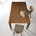Rechteckiger Achtsitzer-Tisch aus MDF und umweltfreundlichem Holz, verschiedene Ausführungen - Enea Viadurini