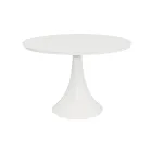 Runder Outdoor-Tisch aus pulverbeschichtetem Aluminium und Glas – Arcade Viadurini