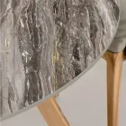 Runder Gartentisch aus Orobico Luxe-Keramik Made in Italy - Pegaso Viadurini