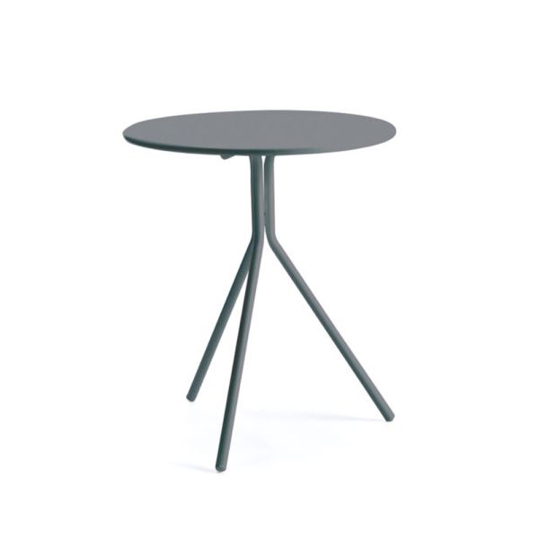 Runder gartentisch aus verzinktem stahl made in italy - ralph