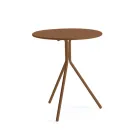 Runder Gartentisch aus verzinktem Stahl Made in Italy - Ralph Viadurini