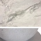 Runder Tisch im klassischen Design mit Platte aus Ø140 und HPL - 19. Jahrhundert von Slide Viadurini