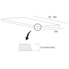 Esstisch mit entrindeter Eichenplatte, hergestellt in Italien – Pinocchio Viadurini