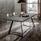 Esstisch mit entrindeter Eichenplatte, hergestellt in Italien – Pinocchio Viadurini