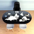 Moderner Schreibtisch mit Glasplatte, hergestellt in Italien, Pontida Viadurini