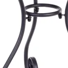 Runder Gartentisch im Shabby-Chic-Stil aus lackiertem Stahl – Verzauberung Viadurini