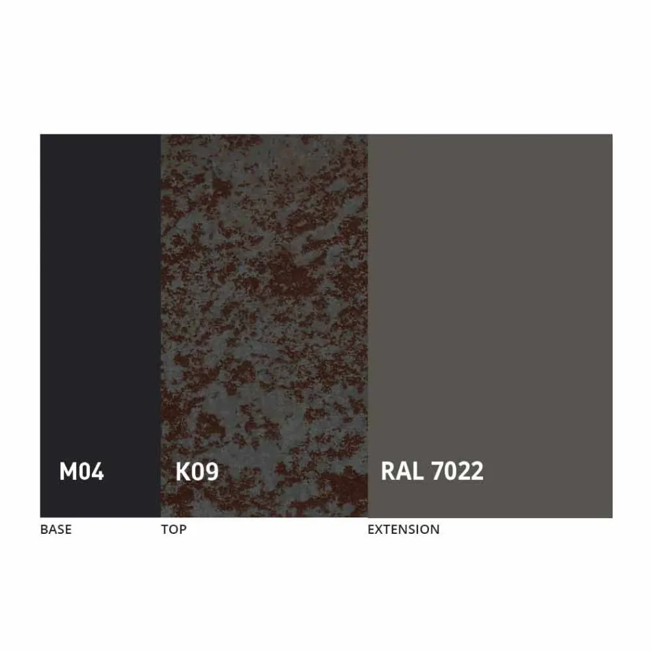 Runder Esstisch ausziehbar bis 165 cm mit Keramikplatte - Pistolero Viadurini