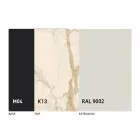 Runder Esstisch ausziehbar bis 165 cm mit Keramikplatte - Pistolero Viadurini