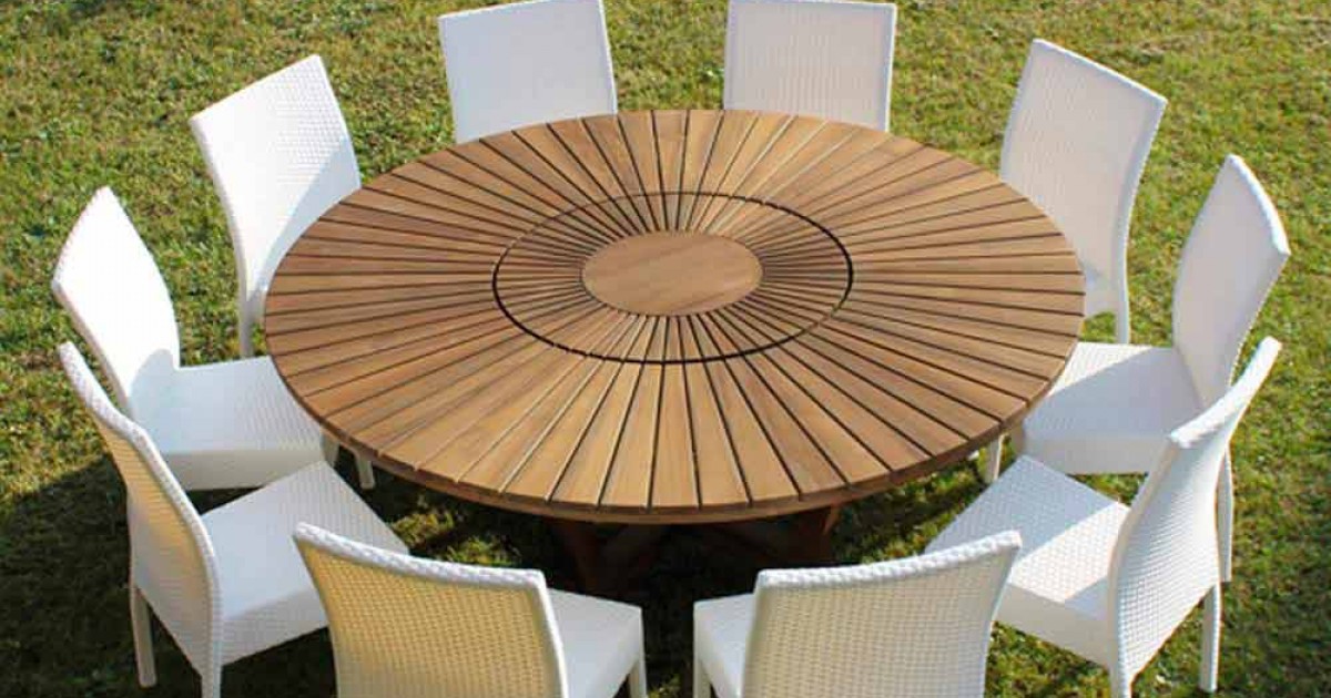 Chinesischer Runder Tisch Mit Drehplatte