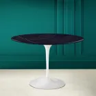 Tulpentisch Eero Saarinen H 73 aus Keramik Noir Laurent Made in Italy - Scharlachrot Viadurini
