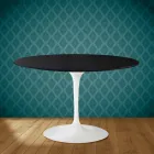 Tulpentisch Eero Saarinen H 73 aus Keramik Sirius Made in Italy - Scharlachrot Viadurini