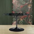 Tulip Eero Saarinen H 73 Ovaler Tisch aus alpingrünem Marmor, hergestellt in Italien – Scarlet