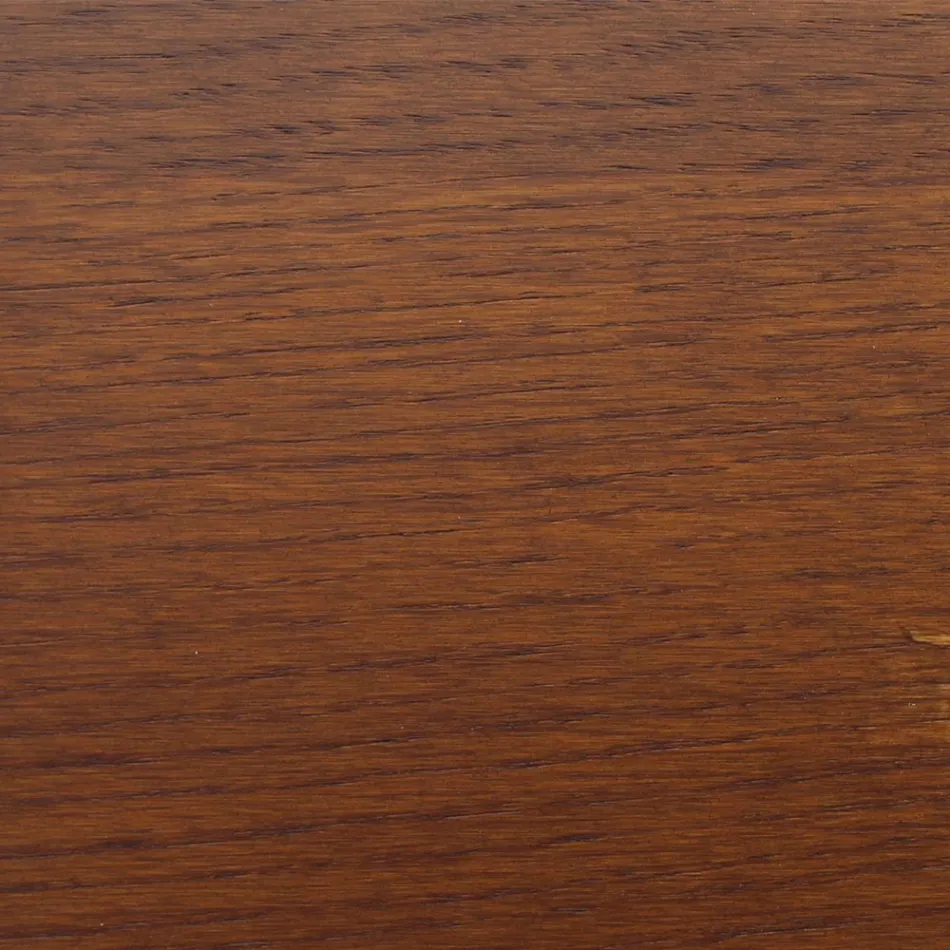 Eero Saarinen Tulip Tisch H 73 Oval in Eiche dunkel nussbaum gebeizt Made in Italy - Scharlachrot Viadurini