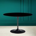 Tulpentisch Eero Saarinen H 73 Rund in absolutem Schwarz Made in Italy - Scharlachrot