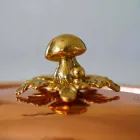 Rundes Design verzinnte Kupferpfanne mit Deckel 28 cm - Mariastella Viadurini