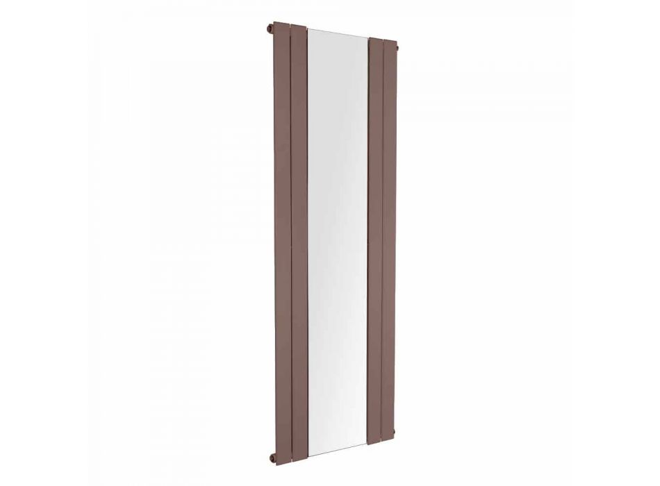 Design Vertikaler Badezimmerheizkörper aus Stahl mit 587 W Spiegel - Picchio