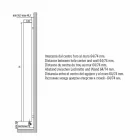 Moderner Badezimmerheizkörper mit hydraulischer Wand bis 840 Watt - Ottolungo Viadurini