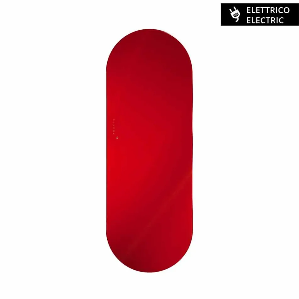 Termoarredo elektrisches Design Brian gehärtetes Glas, hergestellt in Italien Viadurini