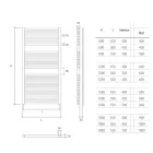 Verchromter elektrischer Heizkörper bis 1000 Watt Made in Italy - Berenice Viadurini