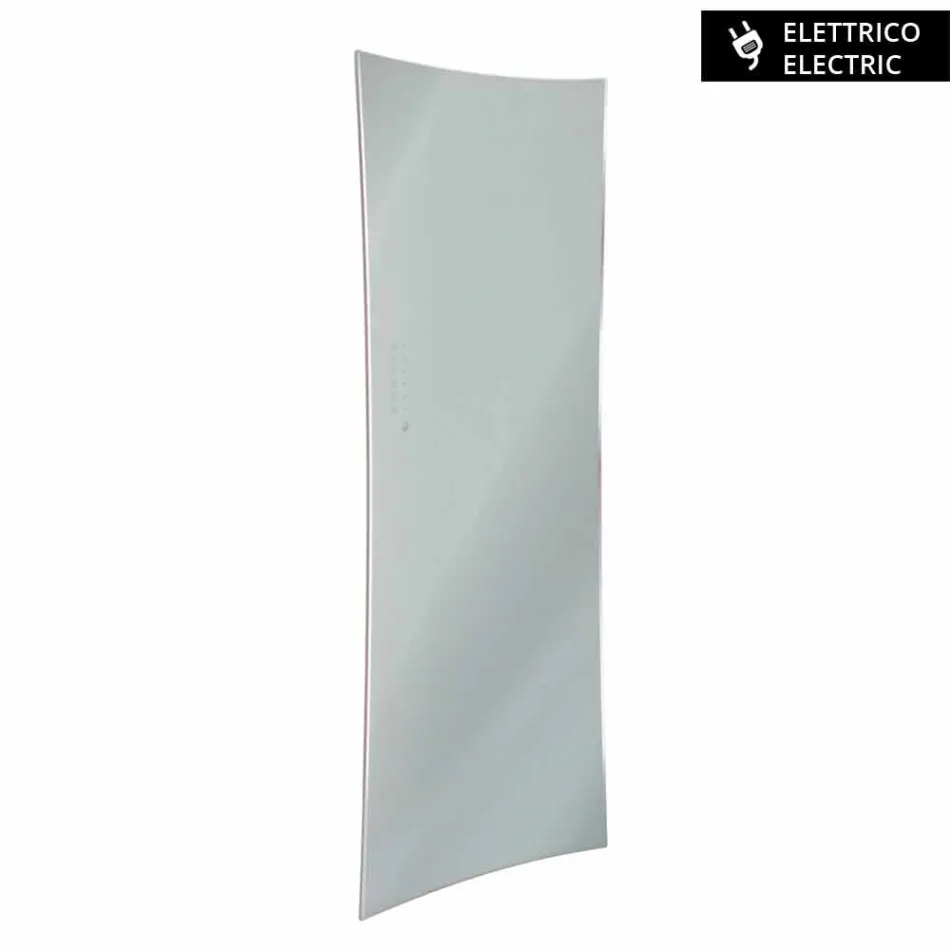 Wand montierte elektrischen Heizkörper in Barry gehärtetem Glas Viadurini