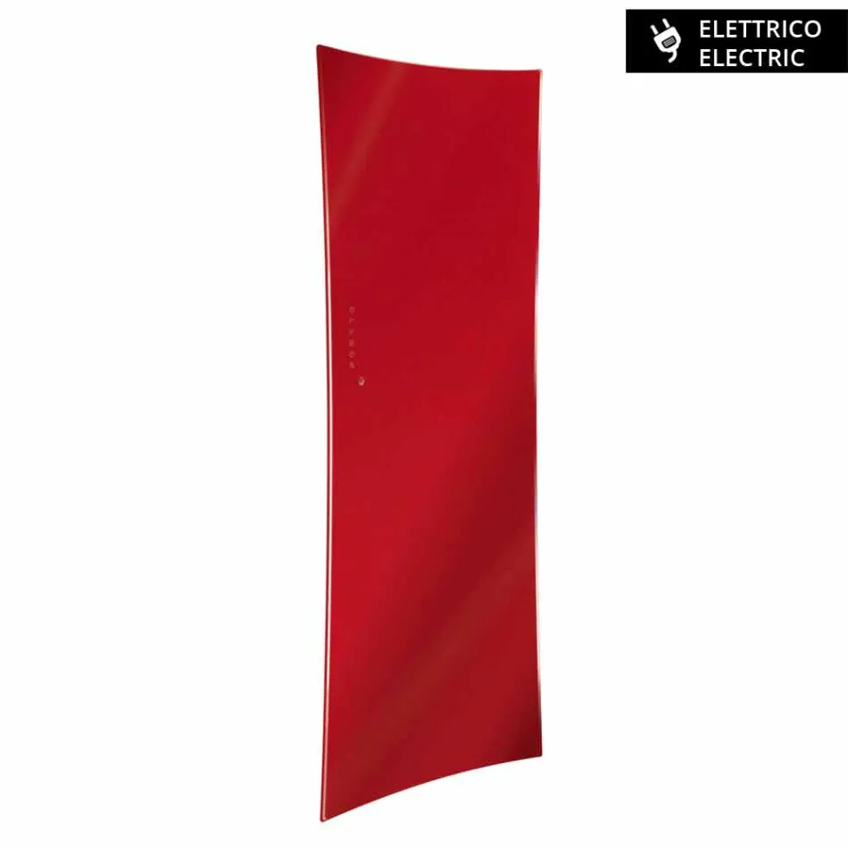 Wand montierte elektrischen Heizkörper in Barry gehärtetem Glas Viadurini