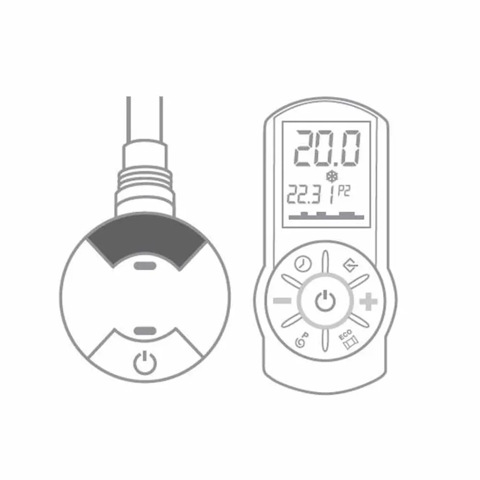 Design Elektrischer Heizkörper für Wohnzimmer oder Badezimmer mit 1000 W LED - Shine Viadurini