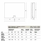 Elektro-Design-Heizkörper, Stahlabdeckung, Scirocco H Licht Viadurini